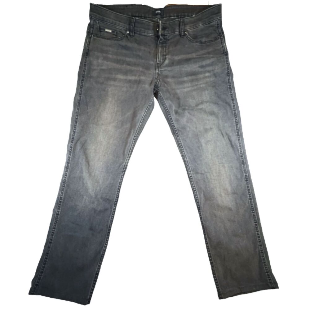 BOSS Hugo Boss Men's Slim Fit Comfort Stretch Grey Jeans Size 36